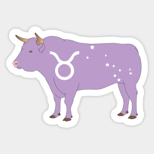 Taurus (Light Purple) Sticker